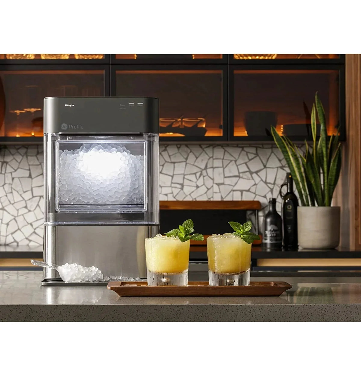 GE Profile Opal 2.0 Nugget Ice Maker, 24 Pounds Per Day, Black Stainless - XPIO23BCBT