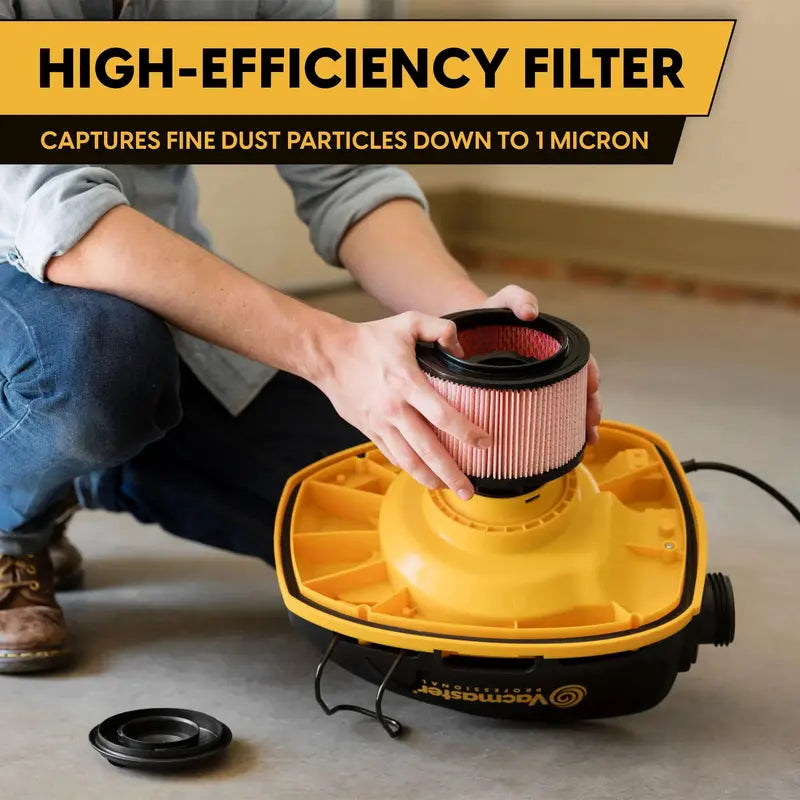 Vacmaster 5-Gallon 5.5 Peak HP Wet/Dry Vacuum With 9 Accessories