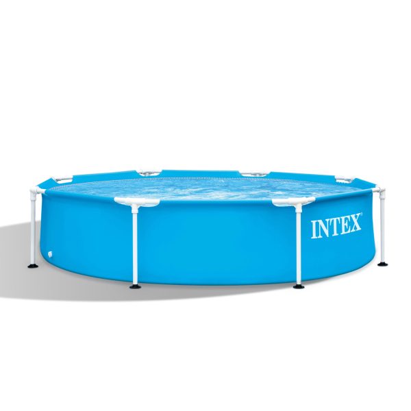 Intex Round Metal Frame Swimming Pool 8 ft x 20 in Blue - 28205EH