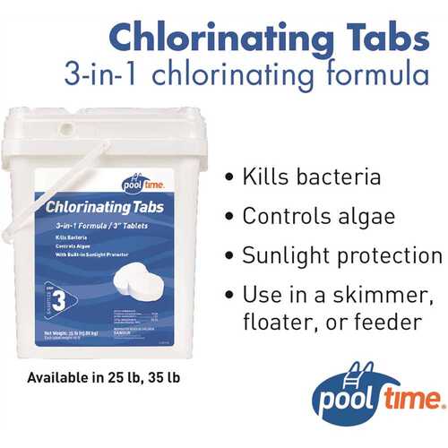 Pool Time Chlorinating Tablets 35 lbs - 21827PTM