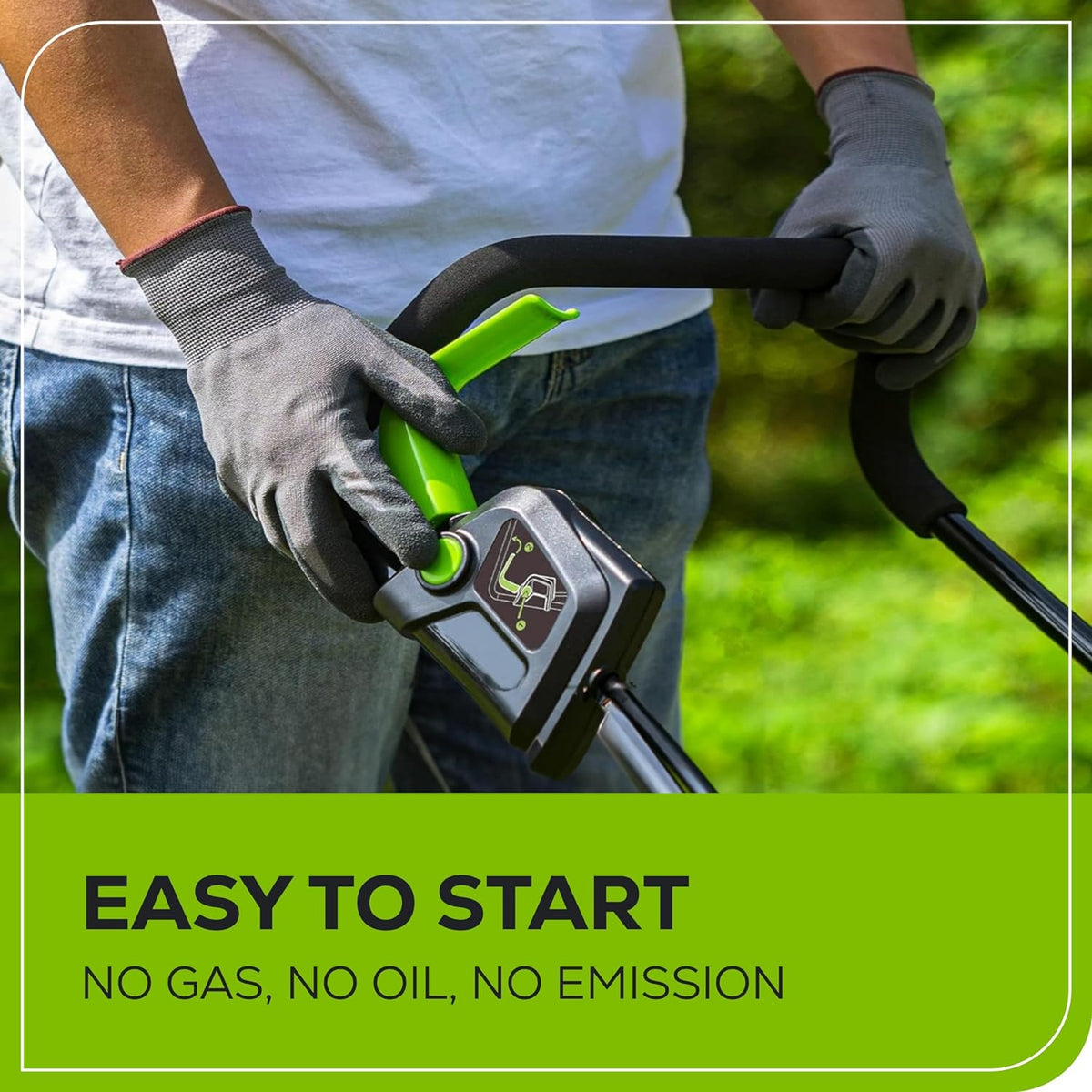 Greenworks 24V 13 Inch Brushless Cordless Lawn Mower With 4.0Ah Battery And Charger