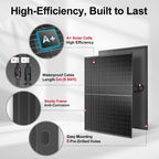 DOKIO Mono Solar Panel 400W 31V With 9.84ft MC4 Wiring