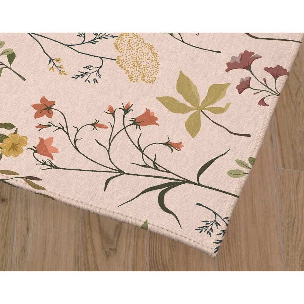 Fall Botanical Floral Anti Fatigue Non Slip Kitchen Mat