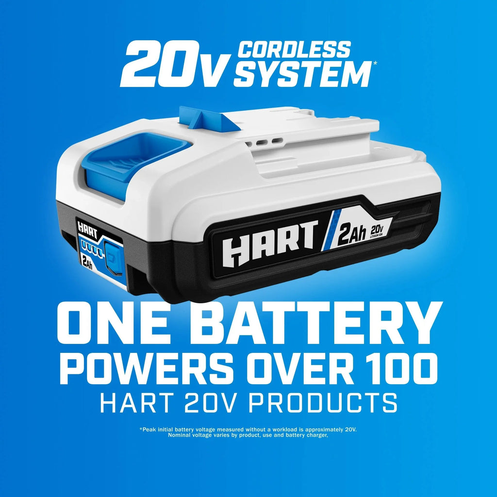 HART 20V Cordless Stick Vacuum Kit With 4.0Ah Lithium-Ion Battery