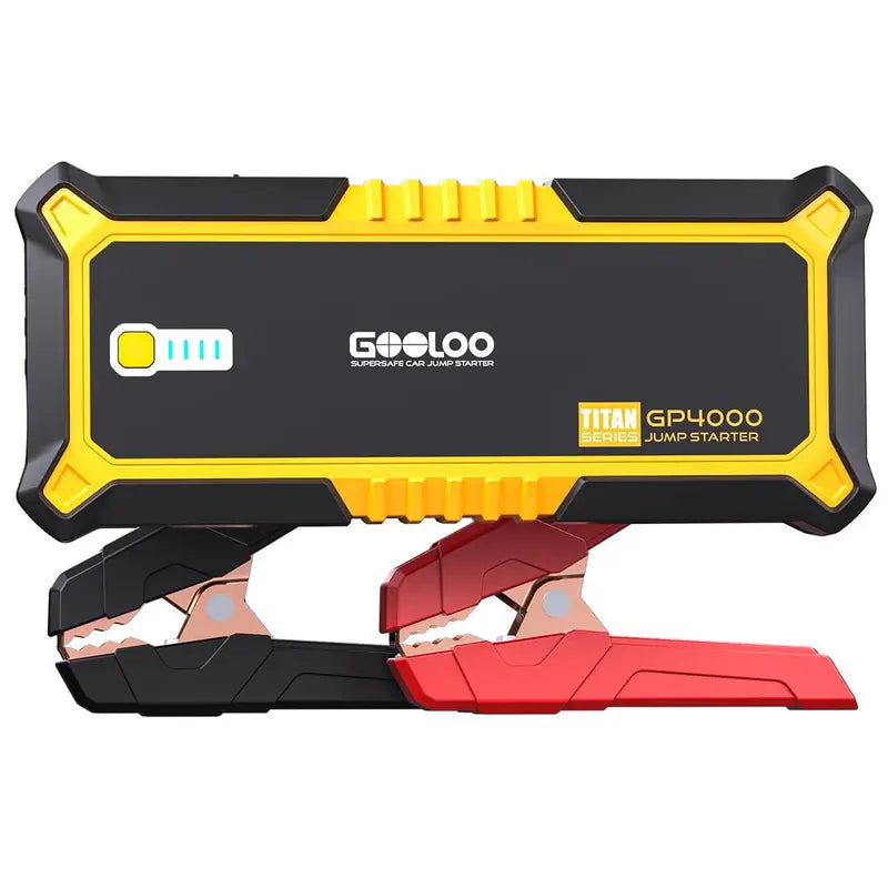 GOOLOO 4000A 12V Car Jump Starter With USB And Type-C Ports - 4000A Jump Starter