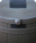 50-Gallon Outdoor Plastic Rain Barrel
