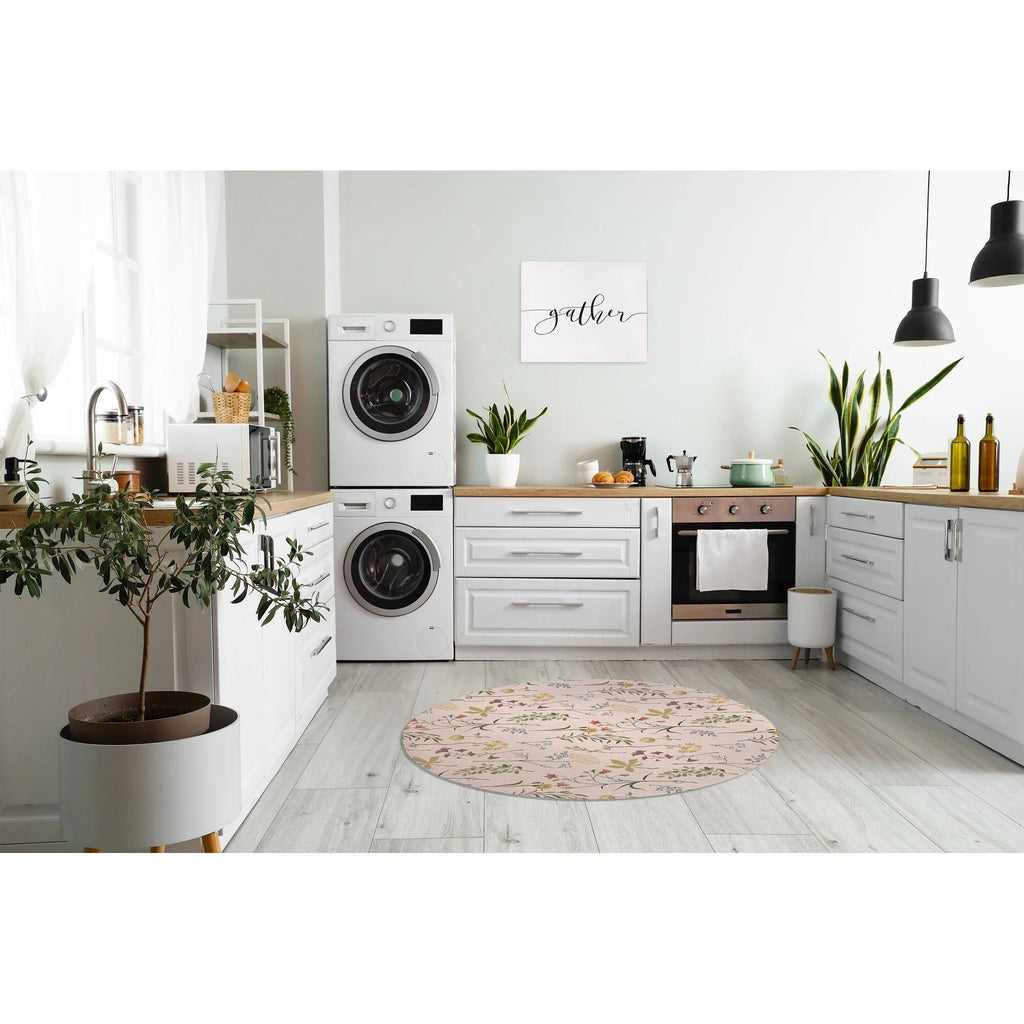 Fall Botanical Floral Anti Fatigue Non Slip Kitchen Mat