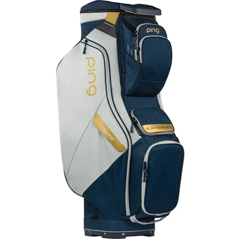 PING Traverse Cart Golf Bag - Black/White, 14-Way Top, 2.5Kg