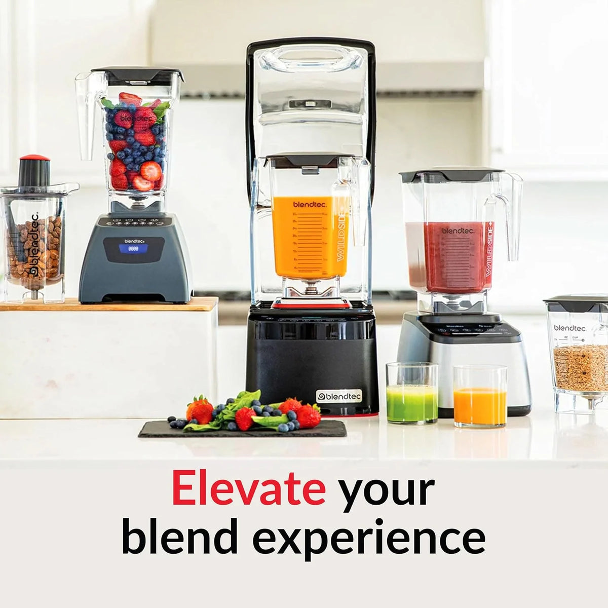 Blendtec Professional 800 Blender With WildSide+ Jar, 90 oz, Black - P800C2901-A1AP1D