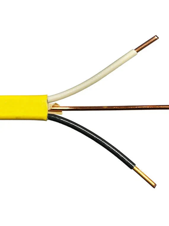 Unbranded* NM-B Indoor Electrical Copper Ground Cable, 250-Ft, 12-2 AWG, White