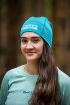 Merino Beanie Active Long180 - Turquoise