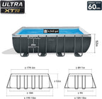 Intex Ultra XTR Rectangular Frame Above Ground Pool Set, 18' x 9' x 52"