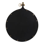 Modern Round Wall Mirror With Decorative Metal Frame