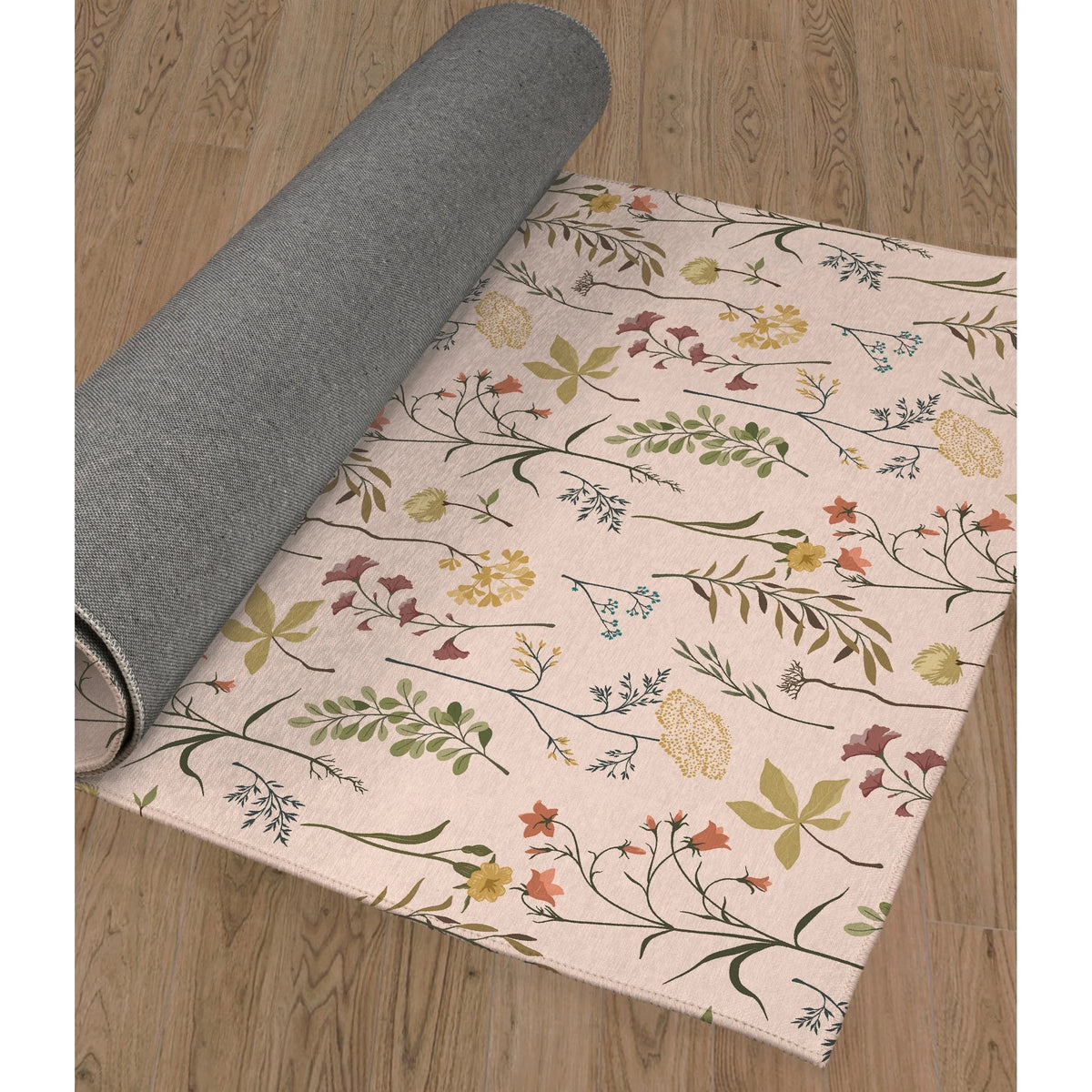 Fall Botanical Floral Anti Fatigue Non Slip Kitchen Mat