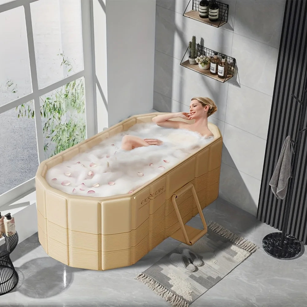 Portable Hot Tub - Beige PVC
