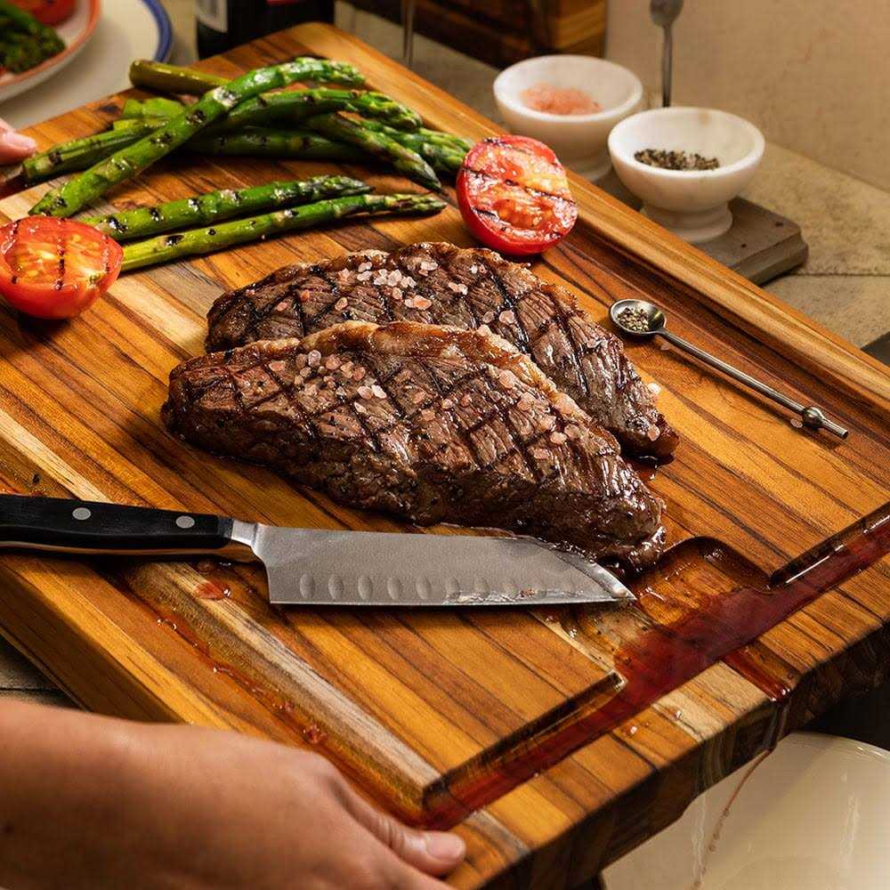 Teakhaus Smart End Grain Cutting and Carving Board
