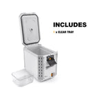ToughBuilt StackTech Compact Cooler 16 Quart Hard Shell Ice Chest, White