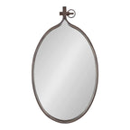 Modern Round Wall Mirror With Decorative Metal Frame