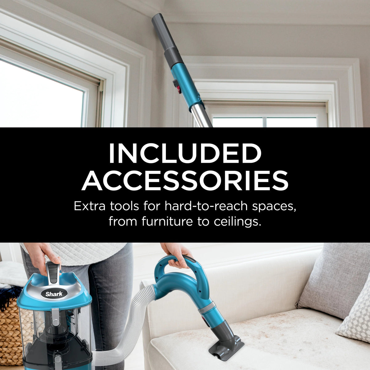 Shark Navigator Lift-Away Upright Vacuum, Bagless, Blue - NV380
