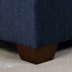 Thomasville Miles Fabric Sectional With Storage Ottoman, 3 Piece, Blue Or Gray