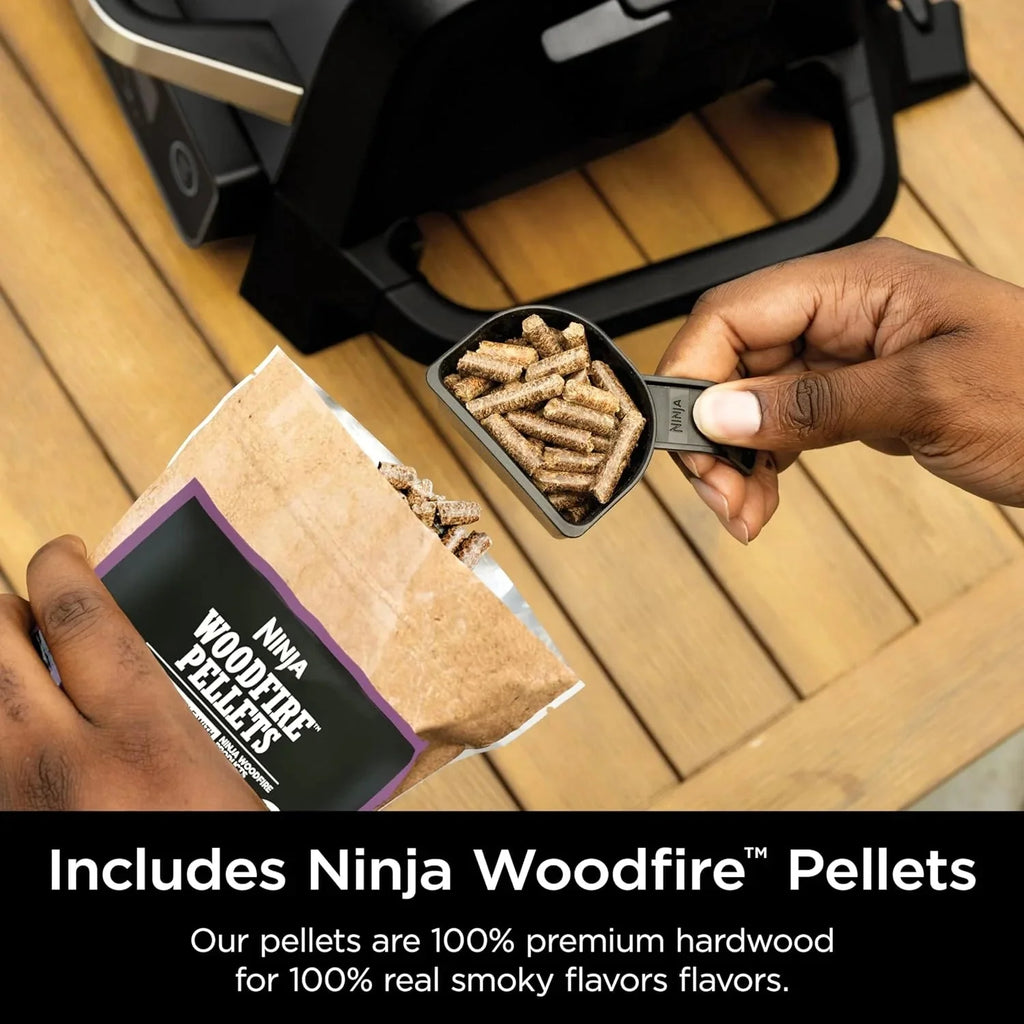 Ninja 7-in-1 Portable Electric Outdoor Grill And Smoker With Thermometer, Grey - OG751BRN