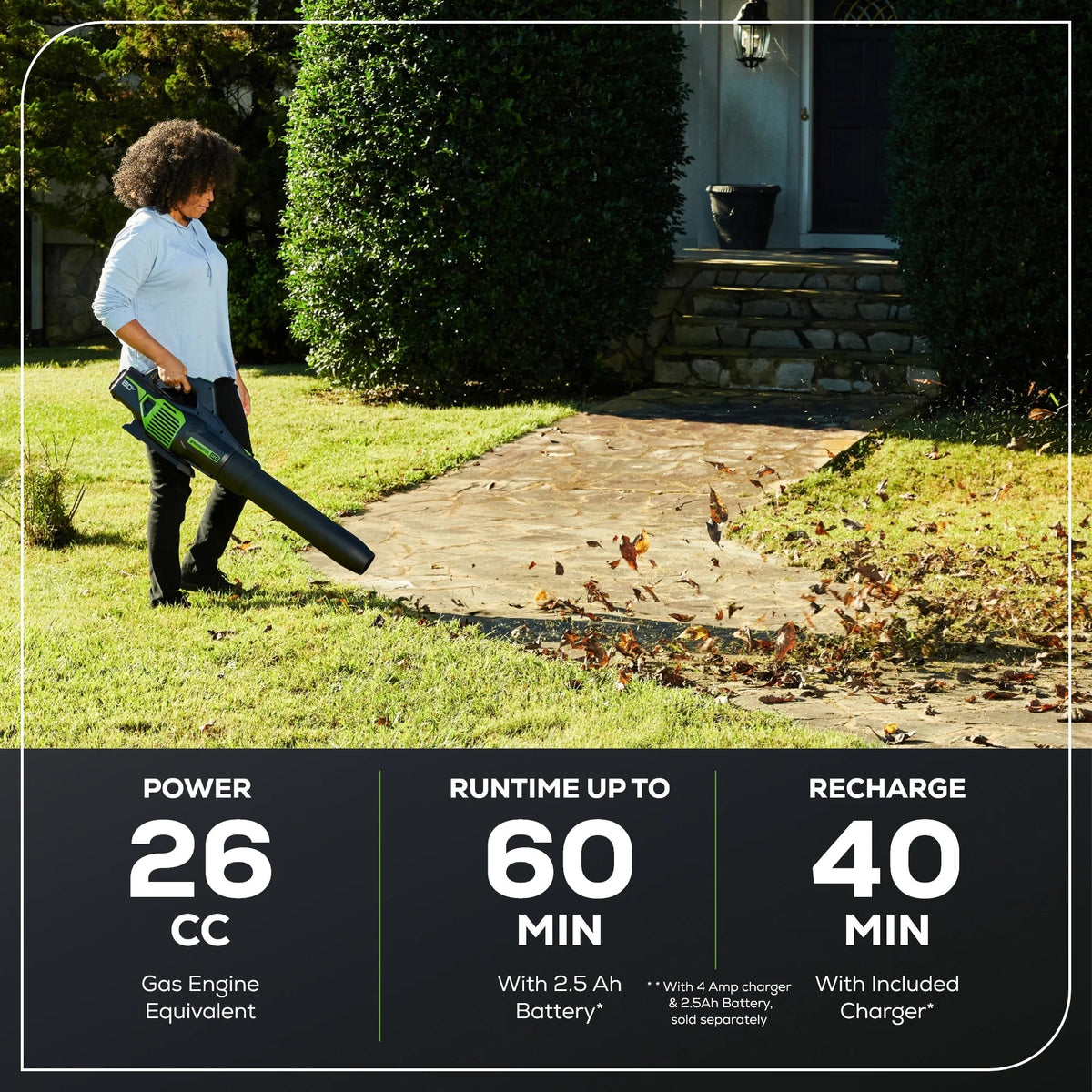 Greenworks Pro 80V Brushless Cordless Axial Blower, Tool Only, 170 MPH / 730 CFM - BL80L02