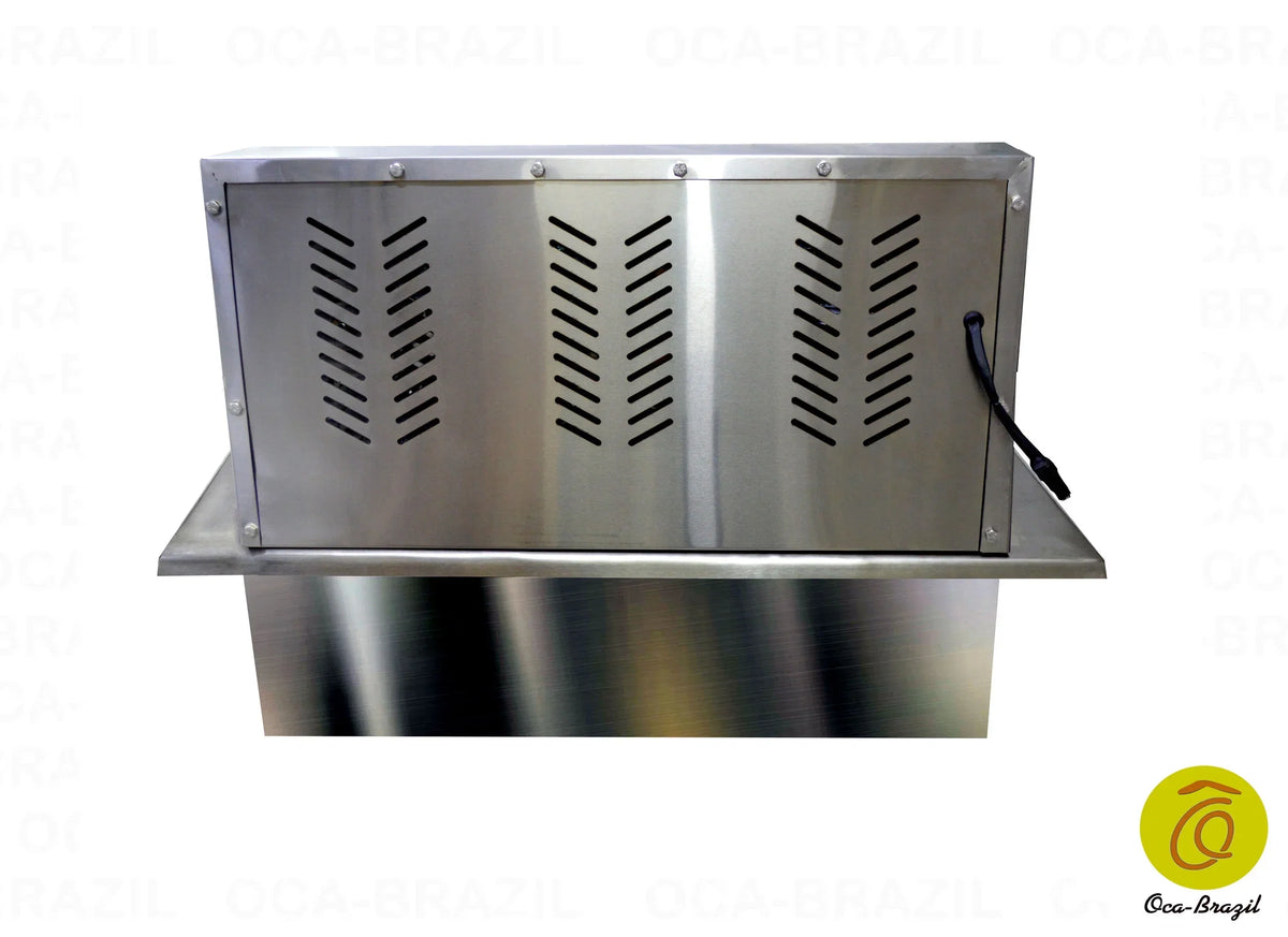 Oca-Brazil Brazilian BBQ Charcoal Grill With Firebox - 9 Skewers