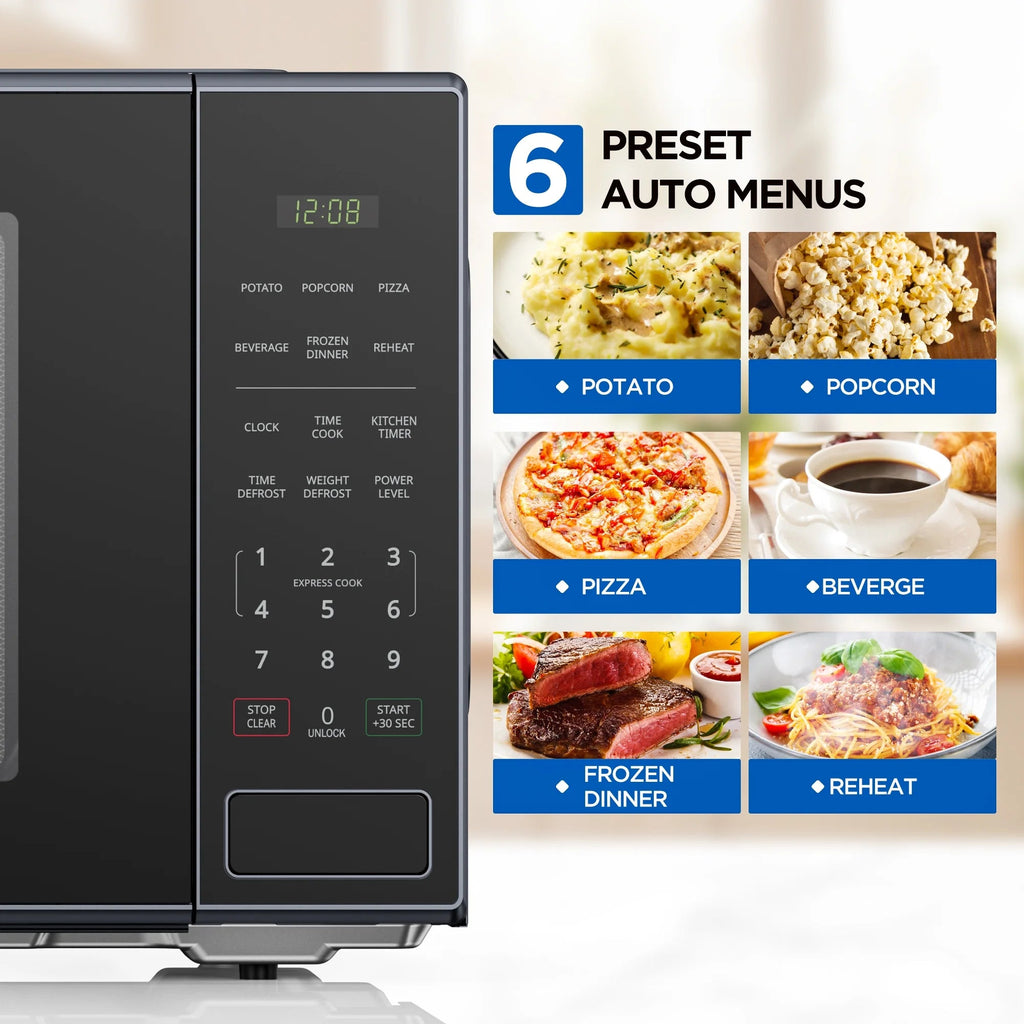 Mainstays Countertop Microwave Oven, Black, 2.2 cu ft - MS8436193153-01