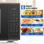 Mainstays Countertop Microwave Oven, Black, 2.2 cu ft - MS8436193153-01