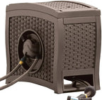 Suncast Aquawinder 125 Water-Powered Wicker Hose Reel - Java