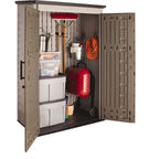 Rubbermaid Outdoor Storage Shed 52-Cubic-Foot Lockable UV-Resistant Heavy-Duty Resin