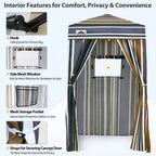 EAGLE PEAK Ultra Compact 4 ft x 4 ft Pop-Up Changing Room Canopy - Flex