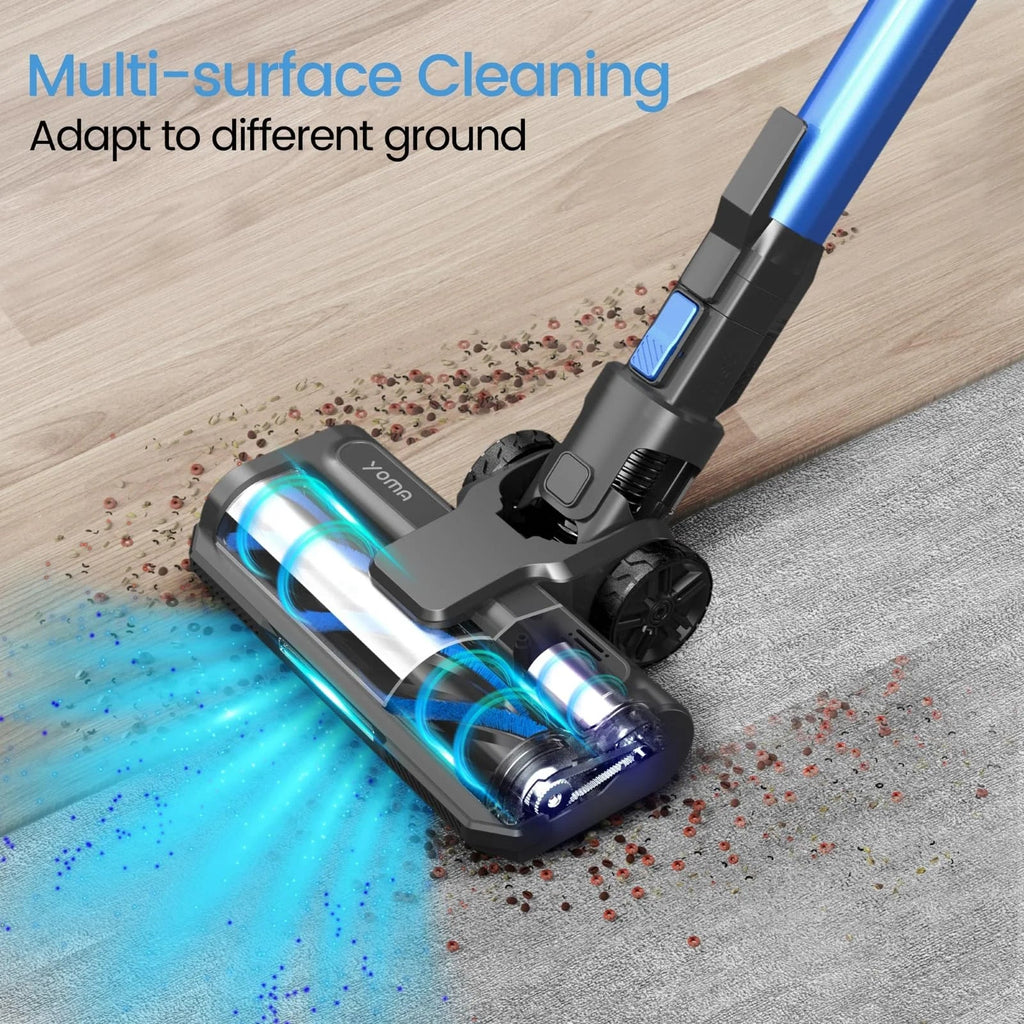 YOMATECH Cordless Stick Vacuum Cleaner, 30KPa, 365W, 6-in-1 - S100