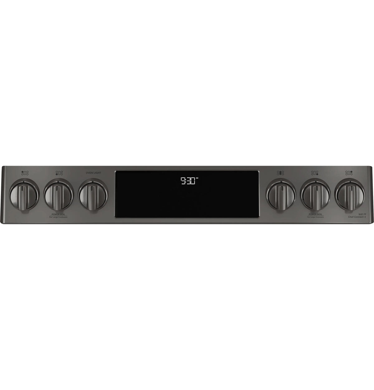 GE APPLIANCES Profile 30in Smart Slide-In Front-Control Gas Range, Black Stainless - PGS930BPTS