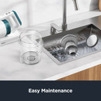 Eureka RapidClean Pro Cordless Stick Vacuum, 250W, 40 Minutes, White - NEC280TL