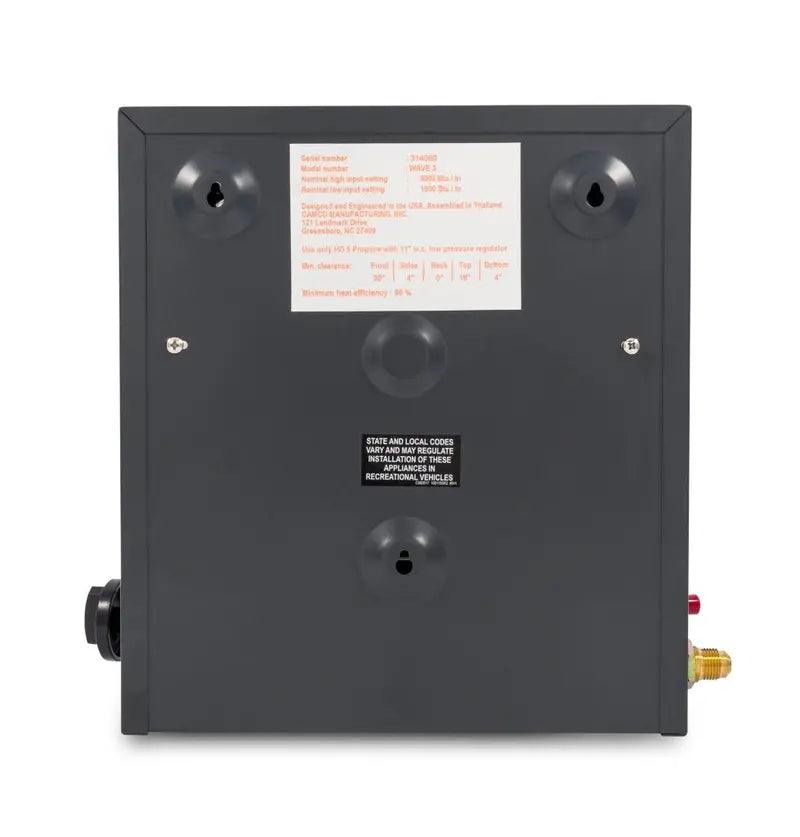 Camco Olympian Wave 3 Catalytic Heater, 1,600-3,000 BTUs, Multicolor - 57331