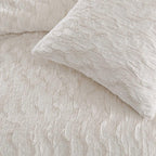 Karl Lagerfeld Paris Heavenly Faux Fur Duvet Set - Ivory