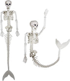 AnuirheiH Mermaid Skeleton Halloween Decoration, 33.5 inch Plastic - B0CDGLWCGY
