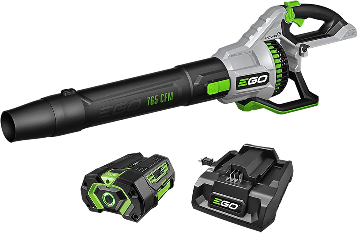 EGO POWER+ Cordless Electric Leaf Blower 765 CFM With 56V 5.0Ah Battery And Charger - LB7654