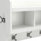 40 Inch Wall Mounted Coat Rack With Shelf and Cubbies