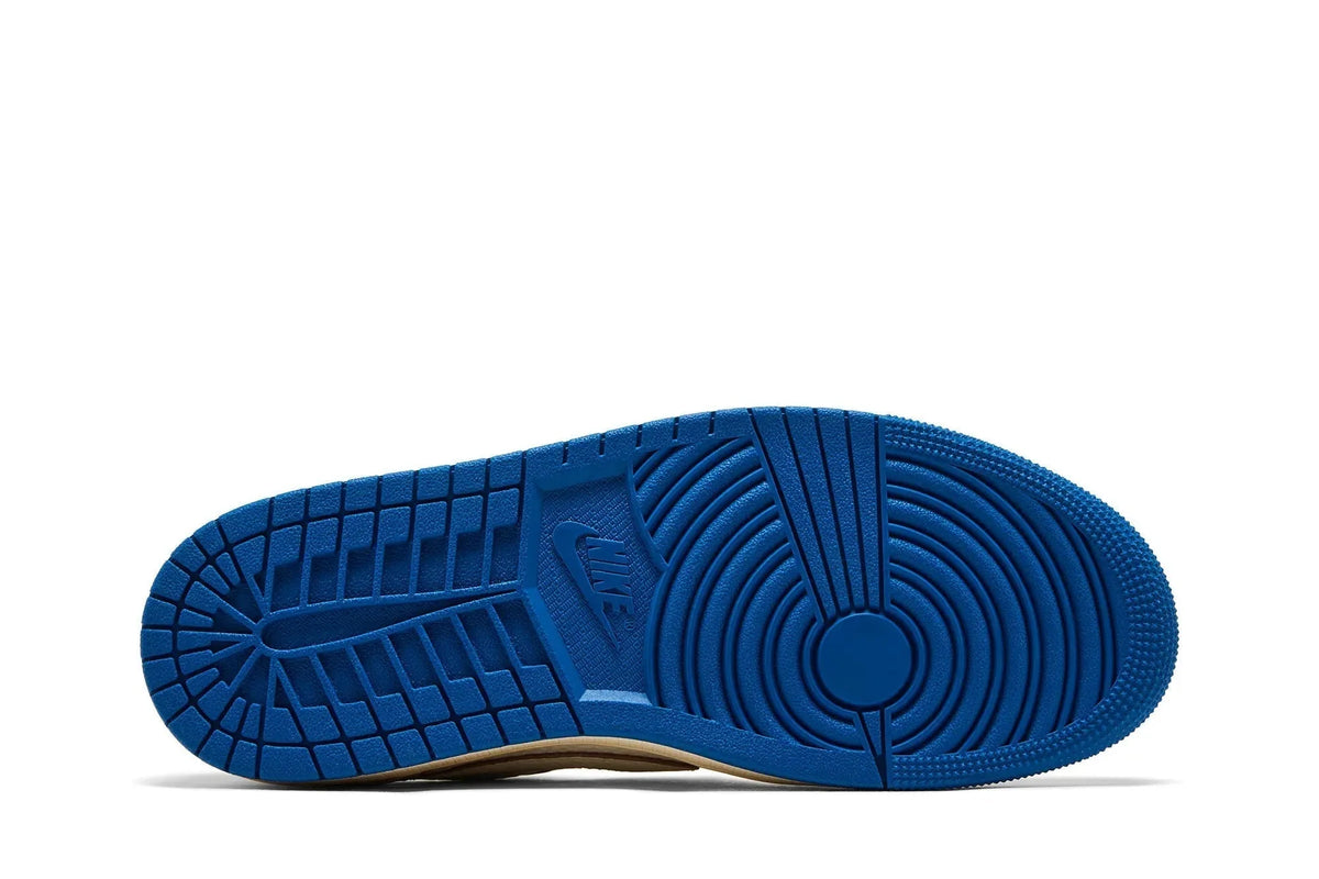 Fragment Design x Travis Scott x Jordan 1 Low OG SP Sneakers, Sail Military Blue - DM7866 104