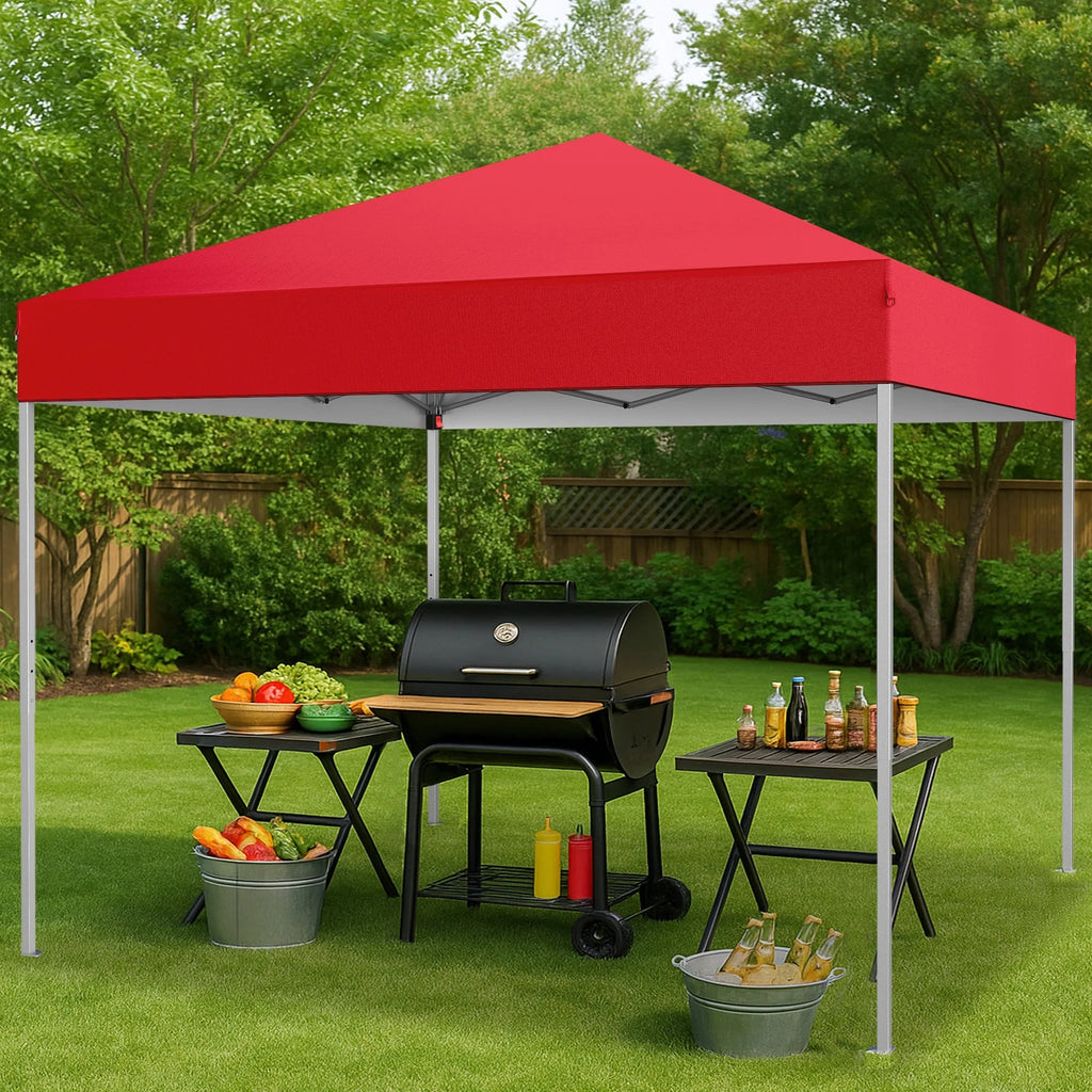 GVDV 10x10 ft Easy Pop Up Outdoor Canopy Tent - Blue