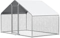 Large Metal Chicken Coop Poultry Cage for 6/10 Chickens, 9.8' L x 6.5' W x 6.5' H