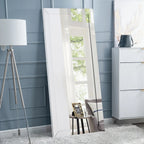Full Length Beaded Frame Mirror, 66" H x 32" W - Freestanding Or Wall Mounted