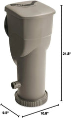 2-in-1 Filter Pump And Skimmer System With Clamps And 1.5-Inch Hose