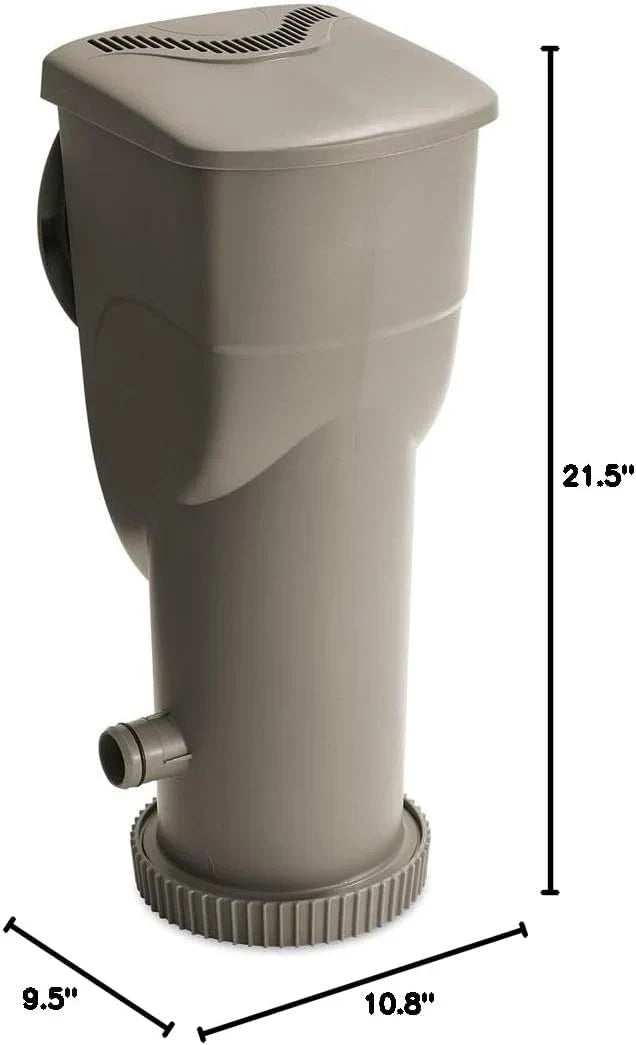 2-in-1 Filter Pump And Skimmer System With Clamps And 1.5-Inch Hose