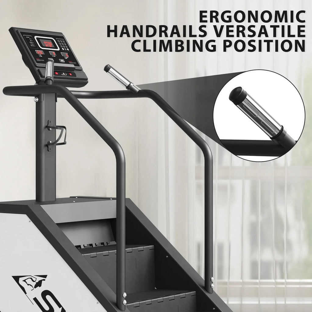 syedee Stair Stepper With LED Screen, 12 Workout Programs, 441LBS, 24-164 Steps/Minute, White