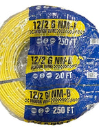 Unbranded* NM-B Indoor Electrical Copper Ground Cable, 250-Ft, 12-2 AWG, White