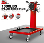Rotating Engine Stand, 1,000 Lbs Capacity With Removable Oil Pan And Magnetic Tray - AT25002R