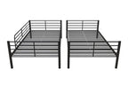 Mainstays Convertible Twin Over Twin Metal Bunk Bed - Black